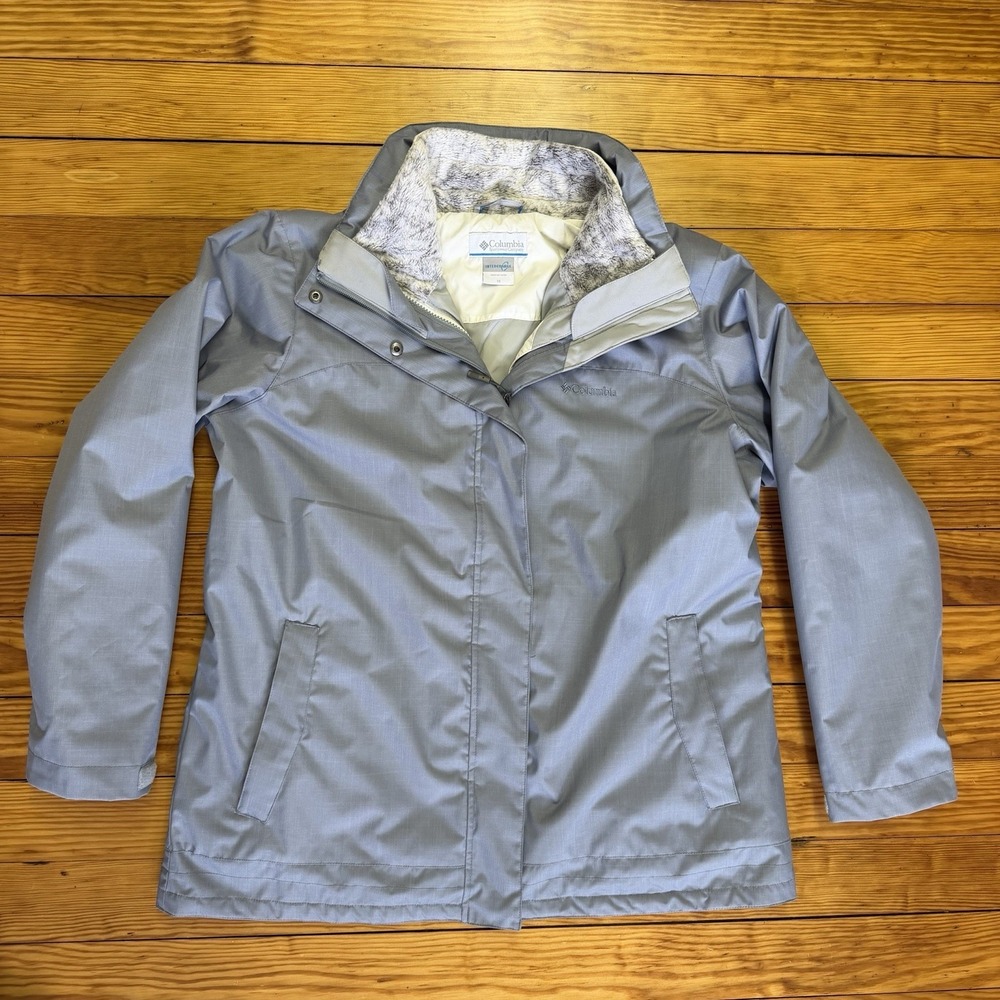 Columbia Jacket Womens 1X Slate Blue 3-in-1 Interchange Zip Coat